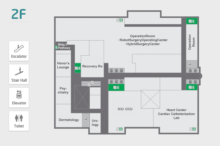 Main 2 Floor Map